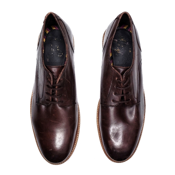 Base London Draco Derby Shoes in Brown Leather - Picture 3 of 10